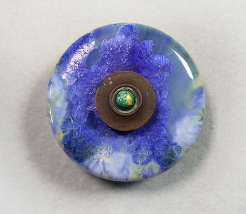 Lot 26 - A Royal Doulton crystalline glaze scent bottle and stopper