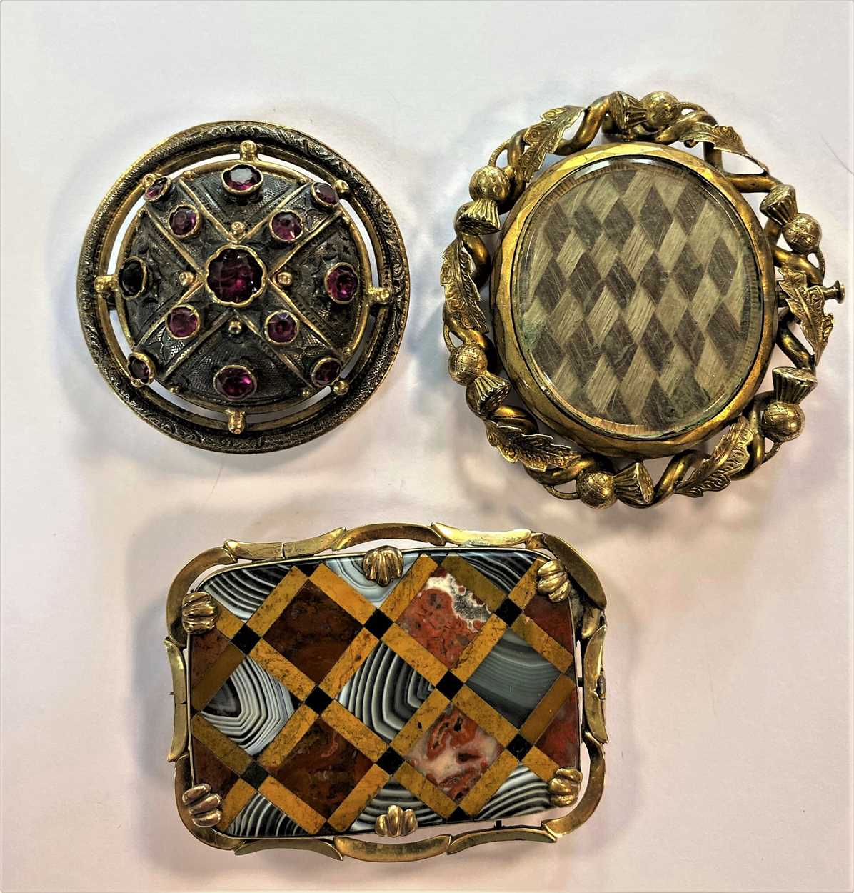 Lot 5 - A trio of brooches in the Scottish style