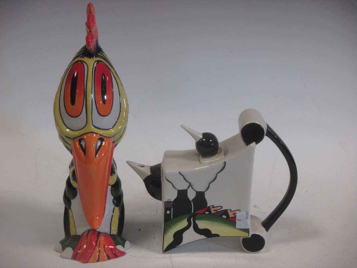 Lot 1 - A Lorna Bailey styalised model of a bird and a...