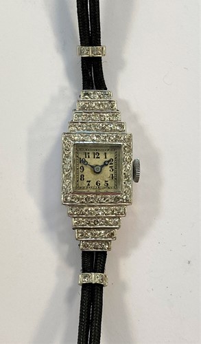 Lot 328 - Vertex - A lady's diamond set cocktail watch