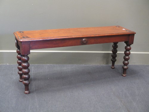 Lot 637 - A 19th century hall bench (adapted)