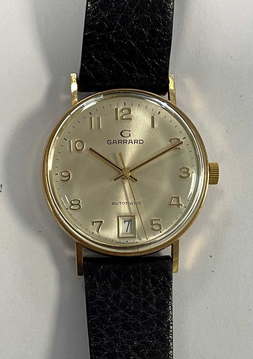 Lot 306 - Garrard - A gentleman's 9ct gold wristwatch