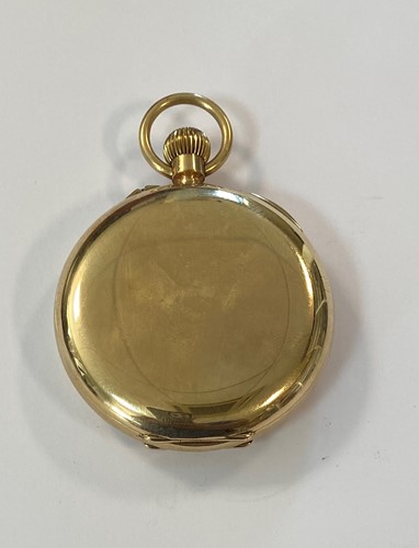 Lot 286 - JW Benson - A George V 9ct full hunter pocket watch and 'double Albert' chain