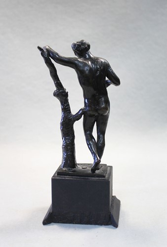 Lot 357 - A Venetian bronze model of the Apollo Sauroctonos, probably late 16th century
