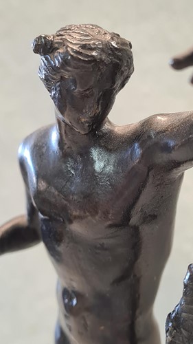 Lot 357 - A Venetian bronze model of the Apollo Sauroctonos, probably late 16th century
