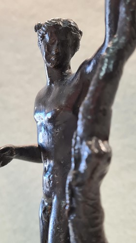 Lot 357 - A Venetian bronze model of the Apollo Sauroctonos, probably late 16th century