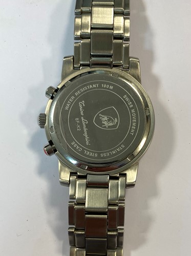 Lot 321 - Tonino Lamborghini - A gentleman's stainless steel chronograph wristwatch with diamond bezel