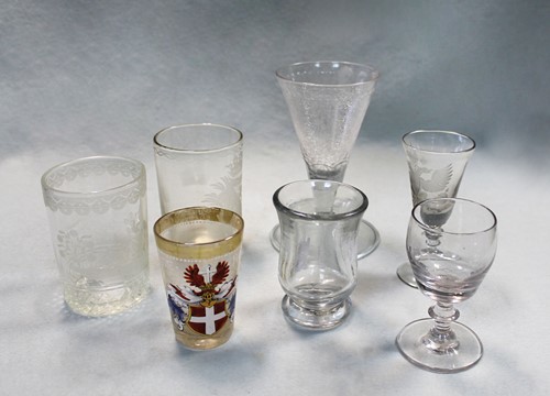 Lot 34 - An 18th century drinking glass, possibly Russian