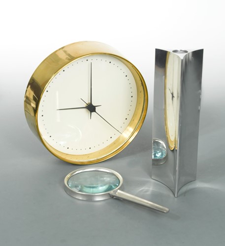 Lot 123 - Georg Jensen, a brass wall clock