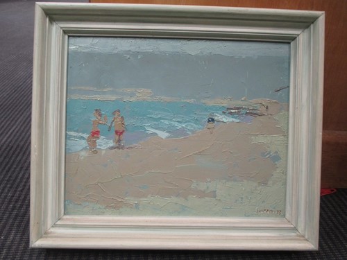 Lot 367 - Three small Cornish scenes signed Howard, oil...