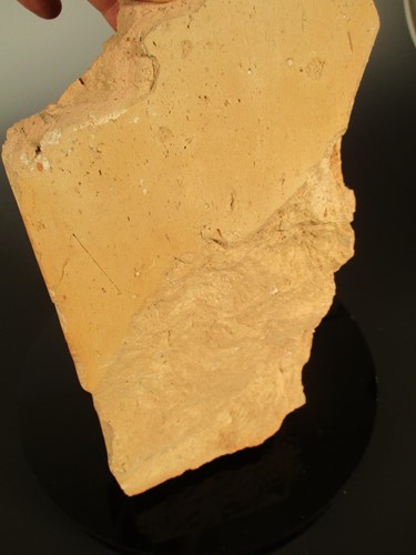Lot 199 - A Chinese pottery fragmentary architectural tile, perhaps Tang Dynasty
