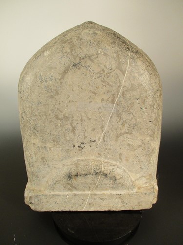 Lot 220 - A Chinese limestone Buddha triad group stele, in Northern Wei Dynasty style