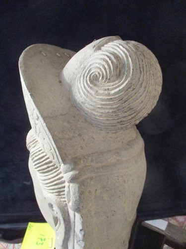 Lot 235 - A Chinese limestone head of Avalokiteshvara