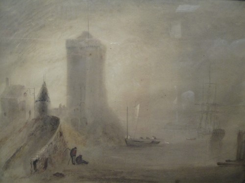 Lot 434 - 19th Century school Napoleonic coastal fort at...