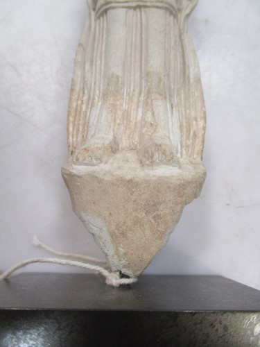Lot 127 - A Chinese stucco figure of Guanyin standing,...