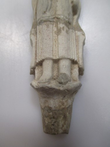 Lot 127 - A Chinese stucco figure of Guanyin standing,...