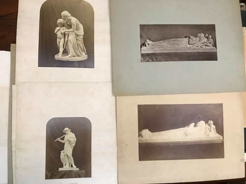 Lot 428 - Photographs of sculpture, late 19th century