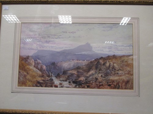 Lot 443 - William Widgery (British 1822-1892) A river...
