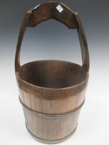 Lot 183 - An early 19th century Irish coopered peat...