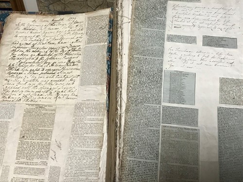 Lot 459 - A large scrap album