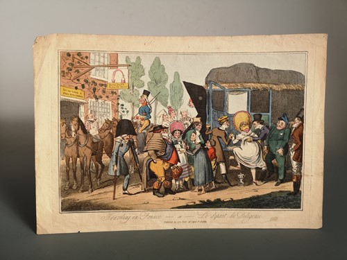 Lot 21 - Two French satirical cartoons, early 19th century