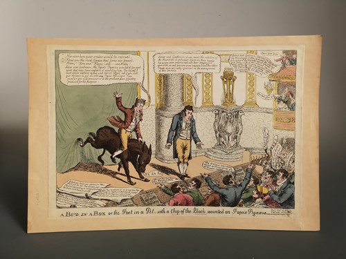 Lot 26 - Three satirical cartoons. Parsonic Piety