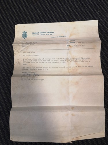 Lot 48 - Captain George Harnage and the Hurricane of St. Thomas’s Harbour, West Indies 1819