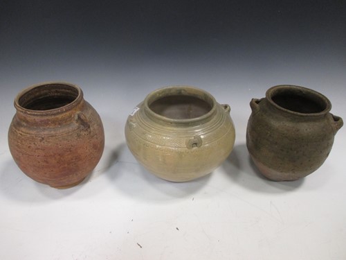 Lot 87 - Three Chinese jars, including a Yue type,...