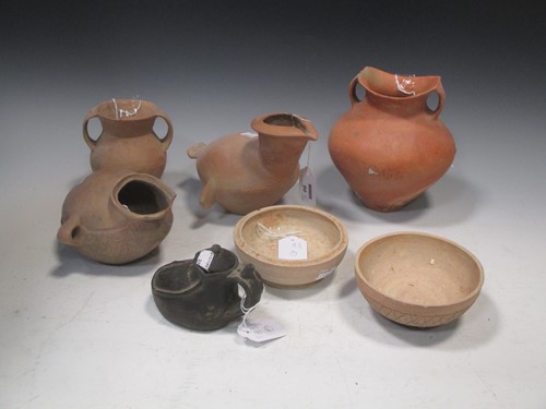 Lot 90 - A group of six Chinese neolithic ceramic...