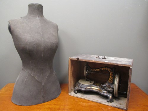 Lot 189 - A tailor's dummy chest section, a Victorian...