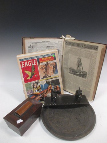 Lot 77 - Six Eagel (Dan Dare) comics, a bound...