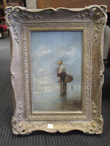 Lot 429 - English School, circa 1920, A Beach scene with...