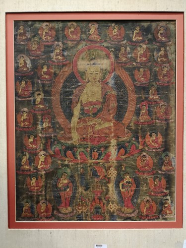 Lot 385 - A Tibetan Thangka, 19th century