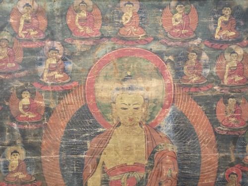 Lot 385 - A Tibetan Thangka, 19th century