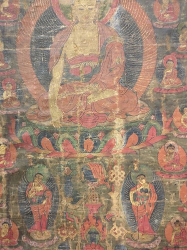Lot 385 - A Tibetan Thangka, 19th century