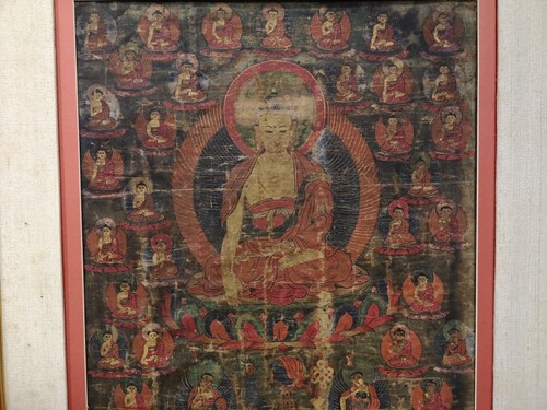 Lot 385 - A Tibetan Thangka, 19th century