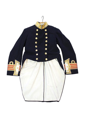 Lot 751 - A Royal Navy Surgeon Commander full dress coat, circa 1918