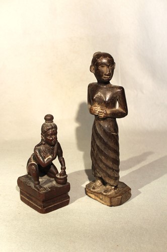 Lot 60 - Two Indian wooden figures