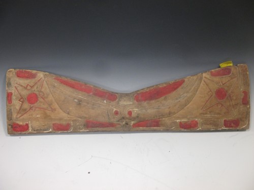 Lot 71 - A North American Indian carved and painted...