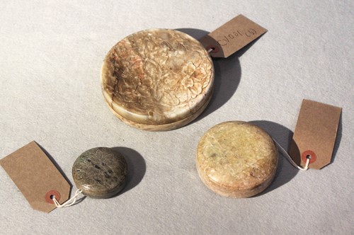 Lot 93 - Three Chinese circular cosmetic boxes,...