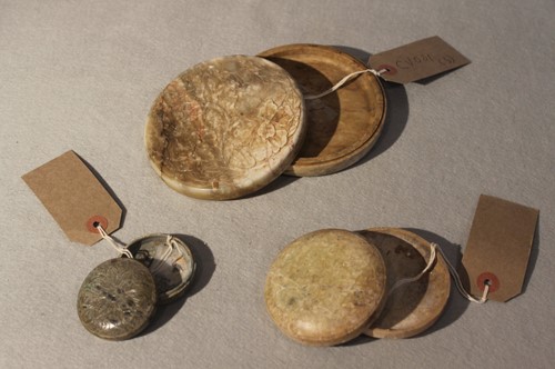 Lot 93 - Three Chinese circular cosmetic boxes,...