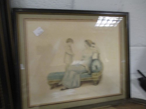 Lot 527 - A group of 8 Regency stipple engravings of...