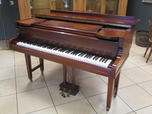 Lot 586 - A Challen boudoir piano nos 37244