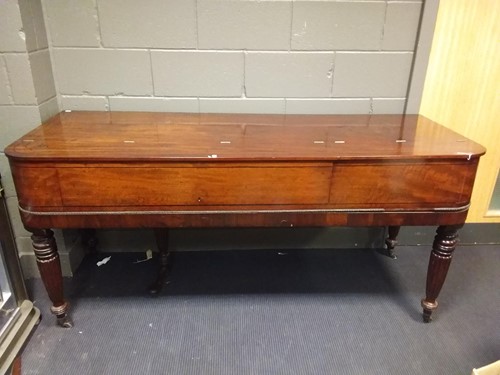 Lot 470 - A Georgian mahogany piano by Joseph Kirkman...