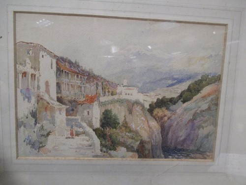 Lot 455 - A F Affleck: Val De Aosta Italy, Watercolour,...