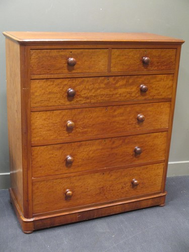 Lot 682 - A Maple & Co, late 19th century mahogany chest...