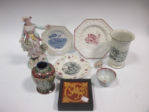 Lot 64 - A Derby porcelain figure of a shepherdess...