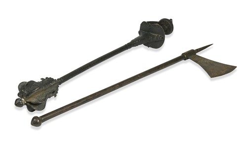 Lot 748 - A 19th century mace with basket hilt