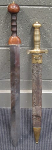 Lot 155 - A Victorian bandsman sword of Gladius type and...