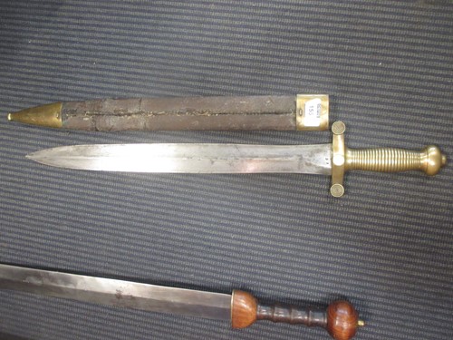 Lot 155 - A Victorian bandsman sword of Gladius type and...